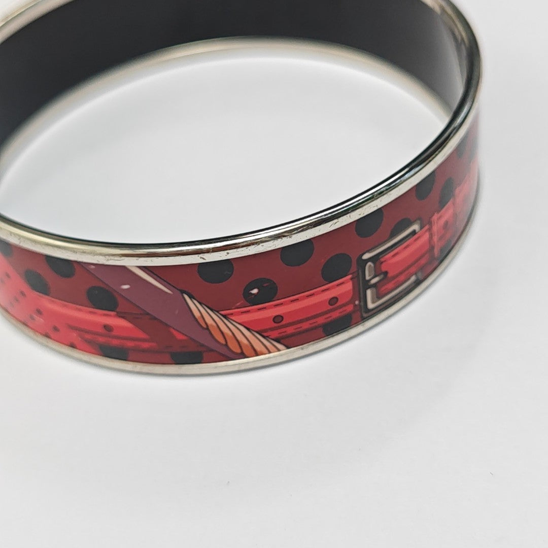 Email Metal Red Bangle