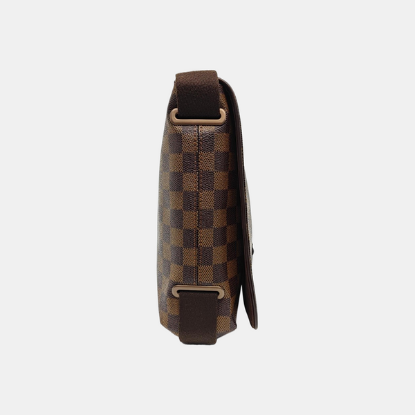 BROOKLYN PM Damier Ebene Coated Canvas Brown