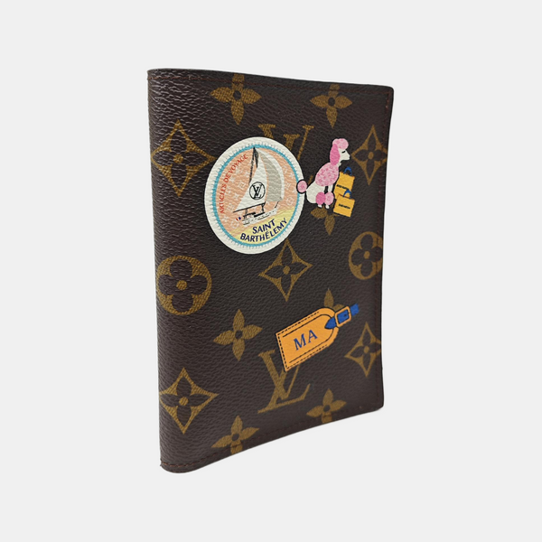Monogram Coated Canvas Card Holder Brown