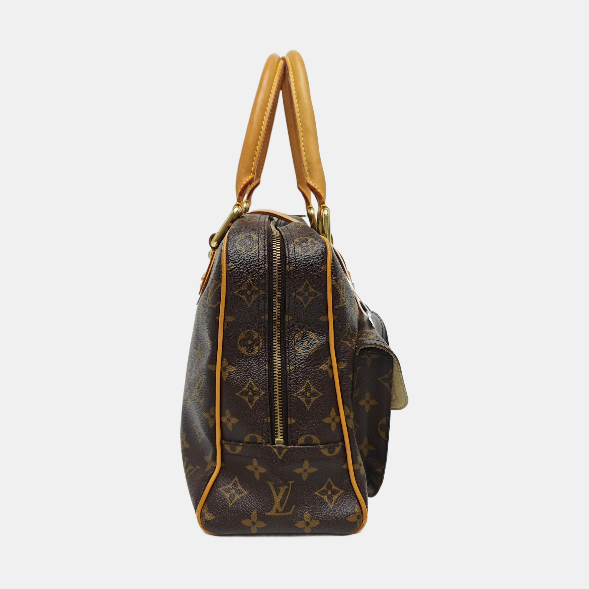 MANHATTAN GM Monogram Coated Canvas Brown