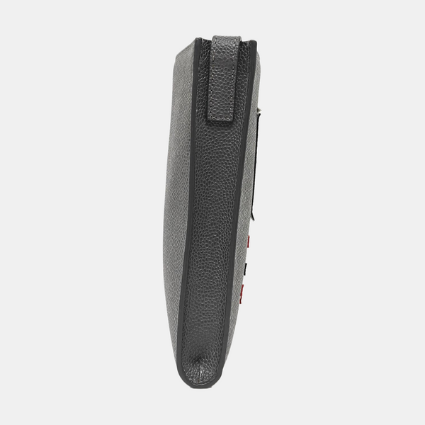 Leather Shoulder Bag Gray