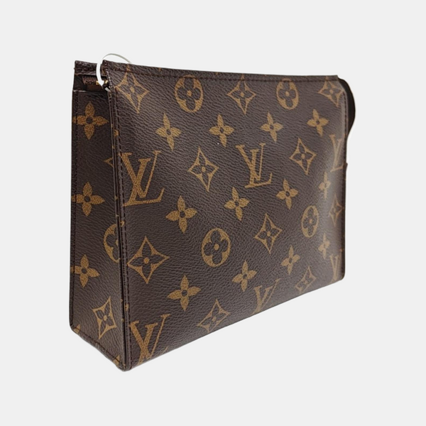 TOILET POCKET 19 Monogram Coated Canvas Brown