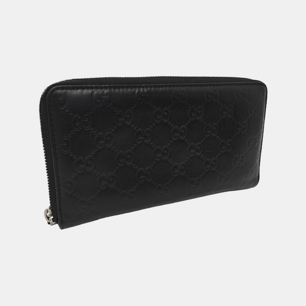 Signature Monogram Calfskin Black Wallet