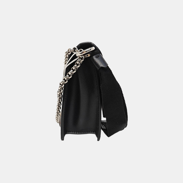 Calfskin Shoulder Bag Black
