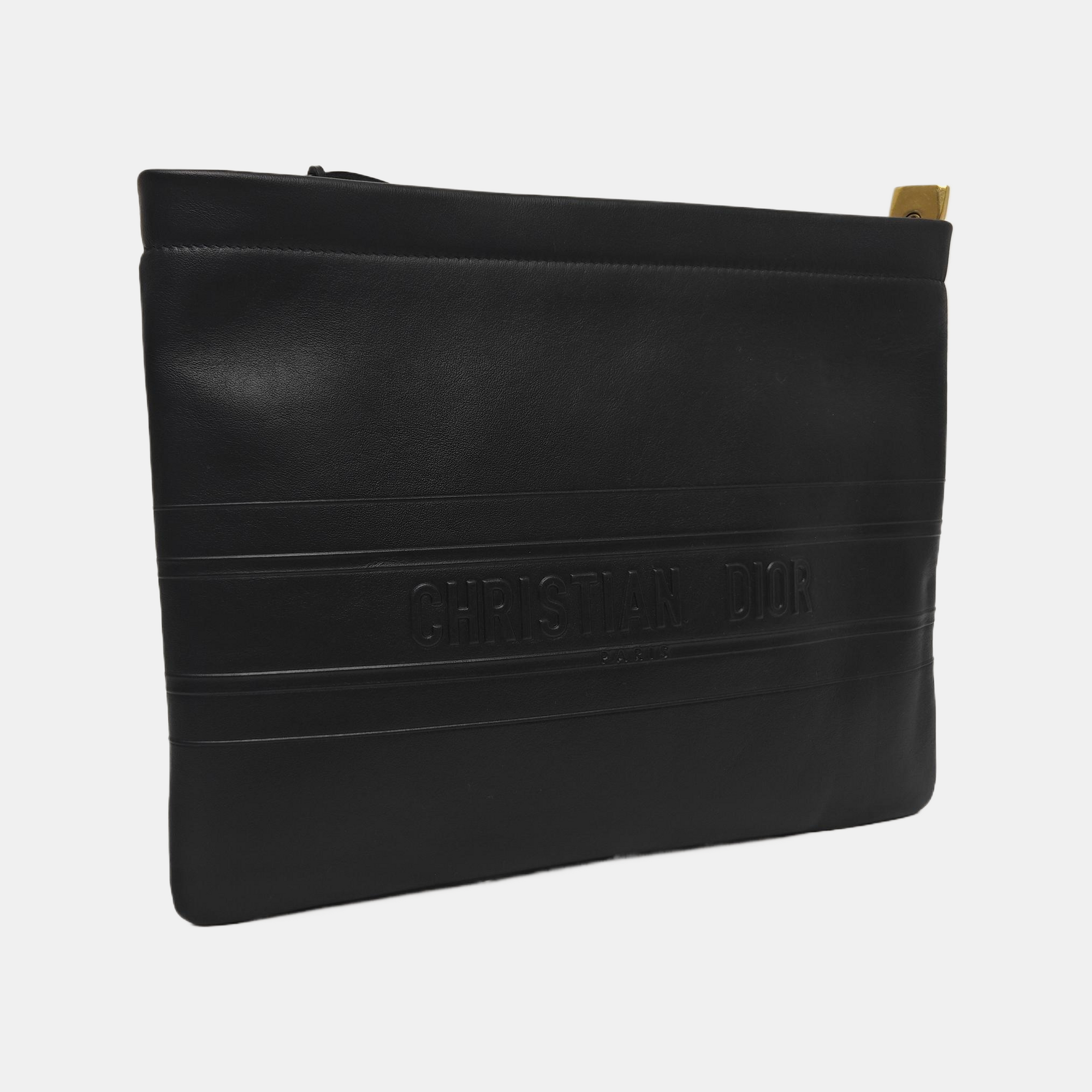 Calfskin Clutch Black