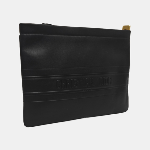 Calfskin Clutch Black