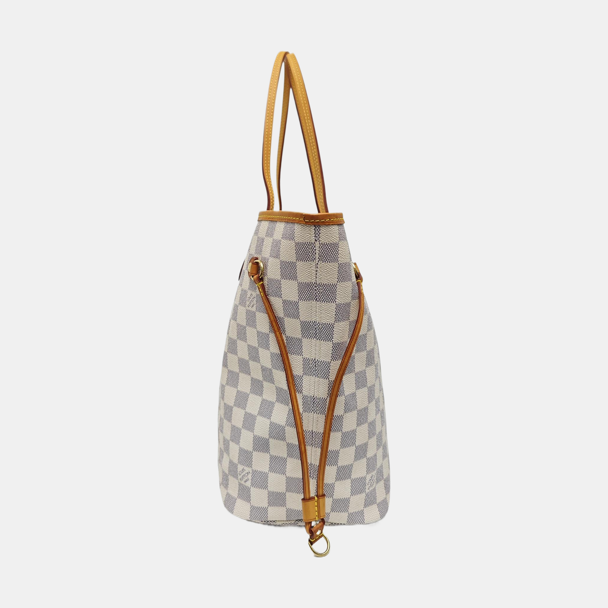 NEVERFULL MM Damier Azur Coated Canvas Beige