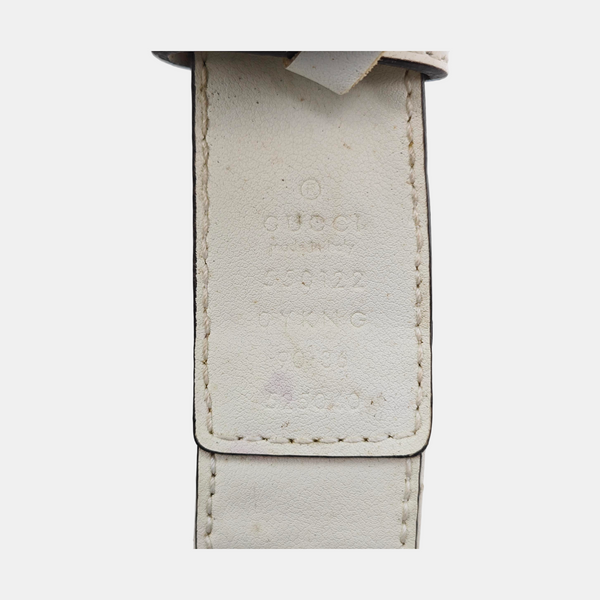 Leather Belt White