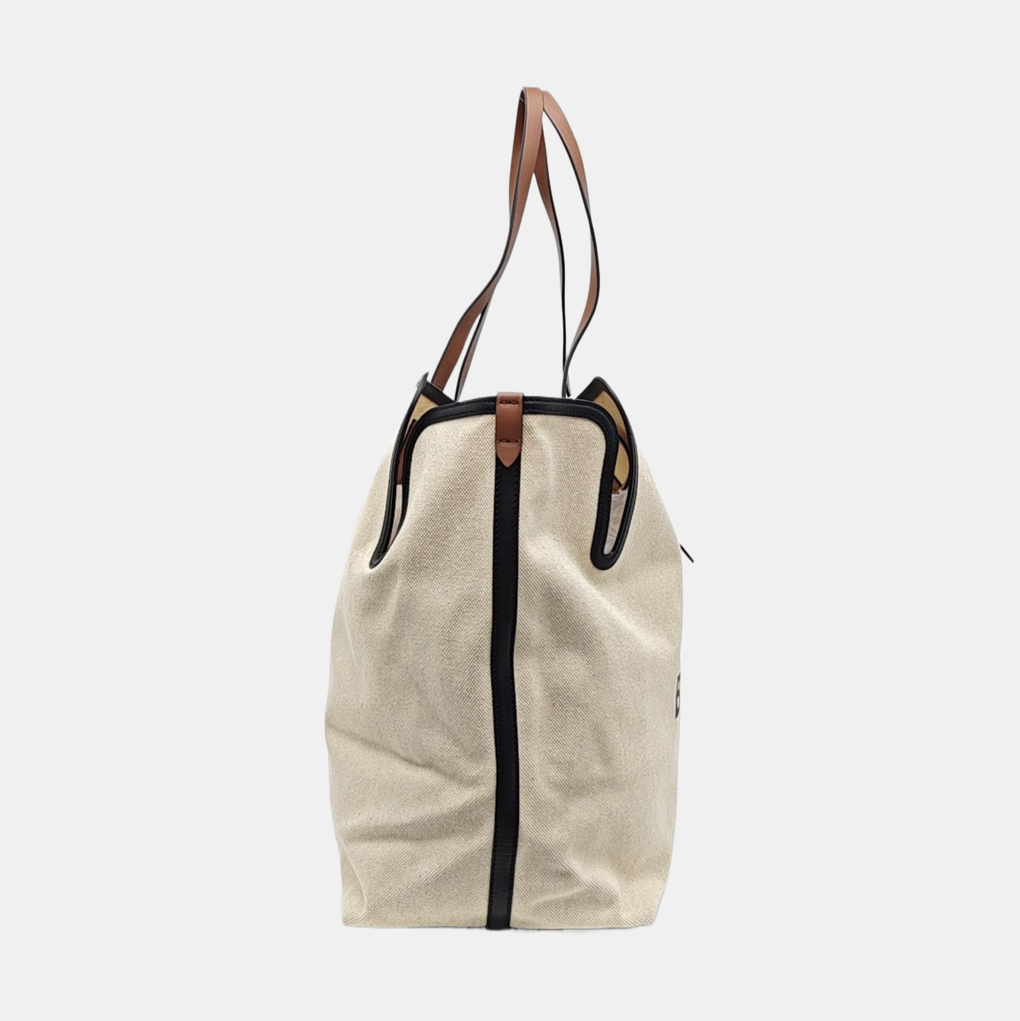 The Belt Large Canvas Beige