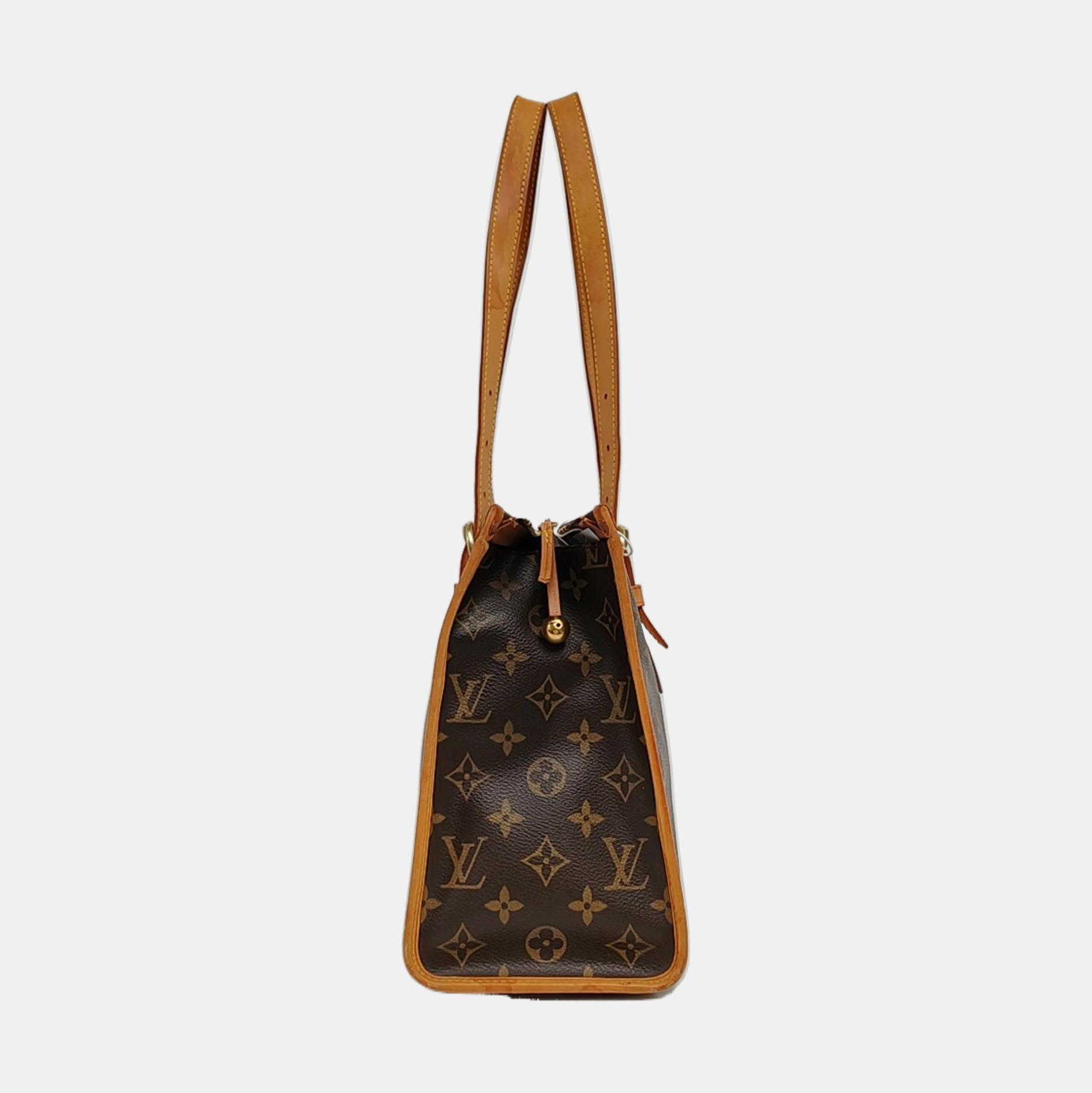 POPINCOURT Monogram Coated Canvas Brown