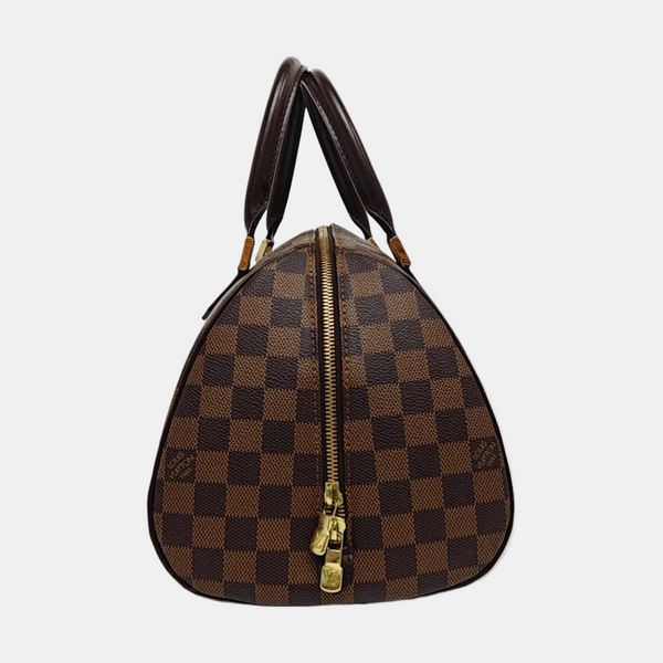 RIBERA MM Damier Ebene Coated Canvas Brown