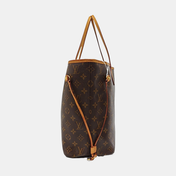 NEVERFULL MM Monogram Coated Canvas Brown