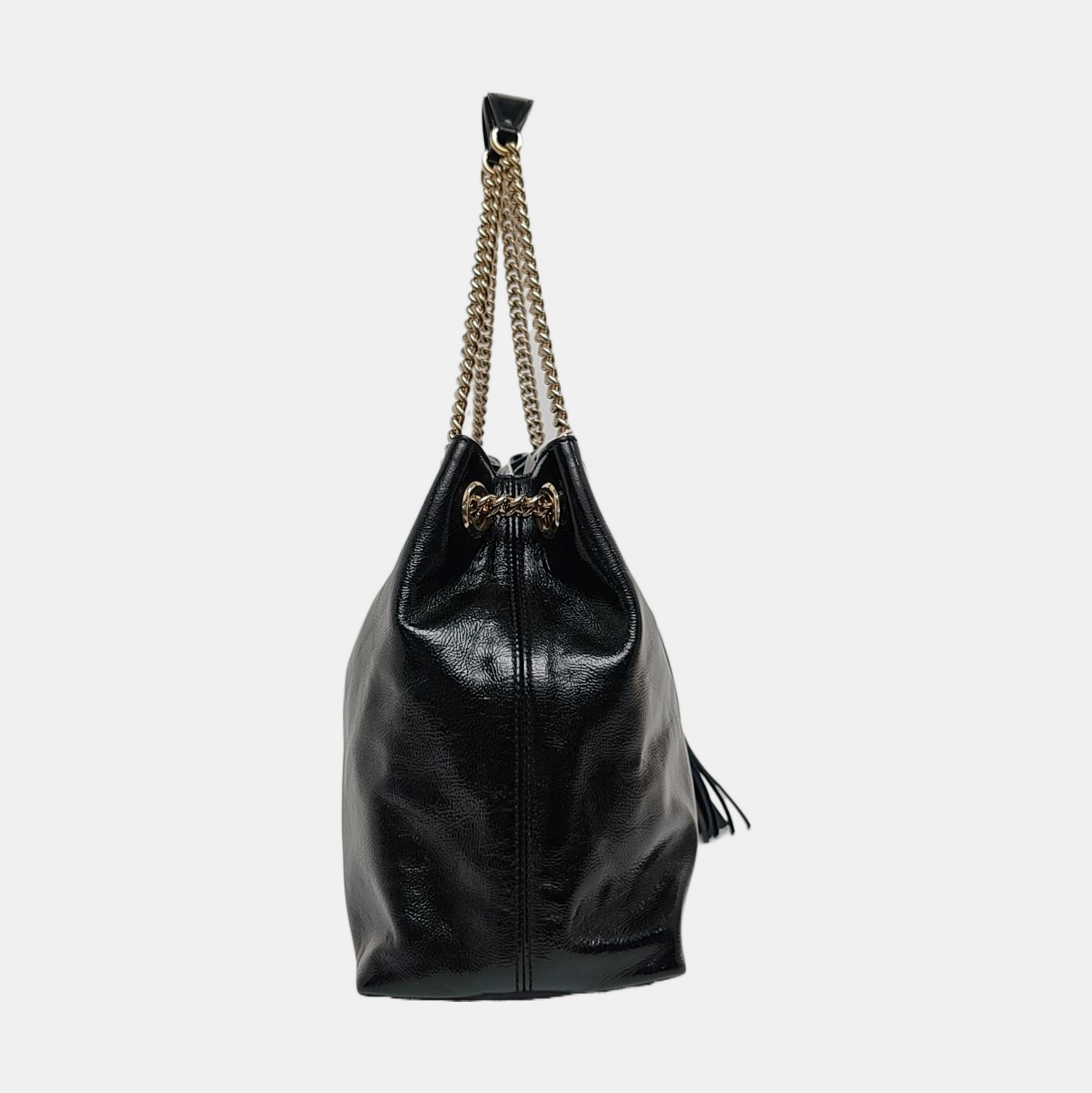 Authenticated pre-owned  Soho Quilted Patent Leather Black - Tote Bag at Looply