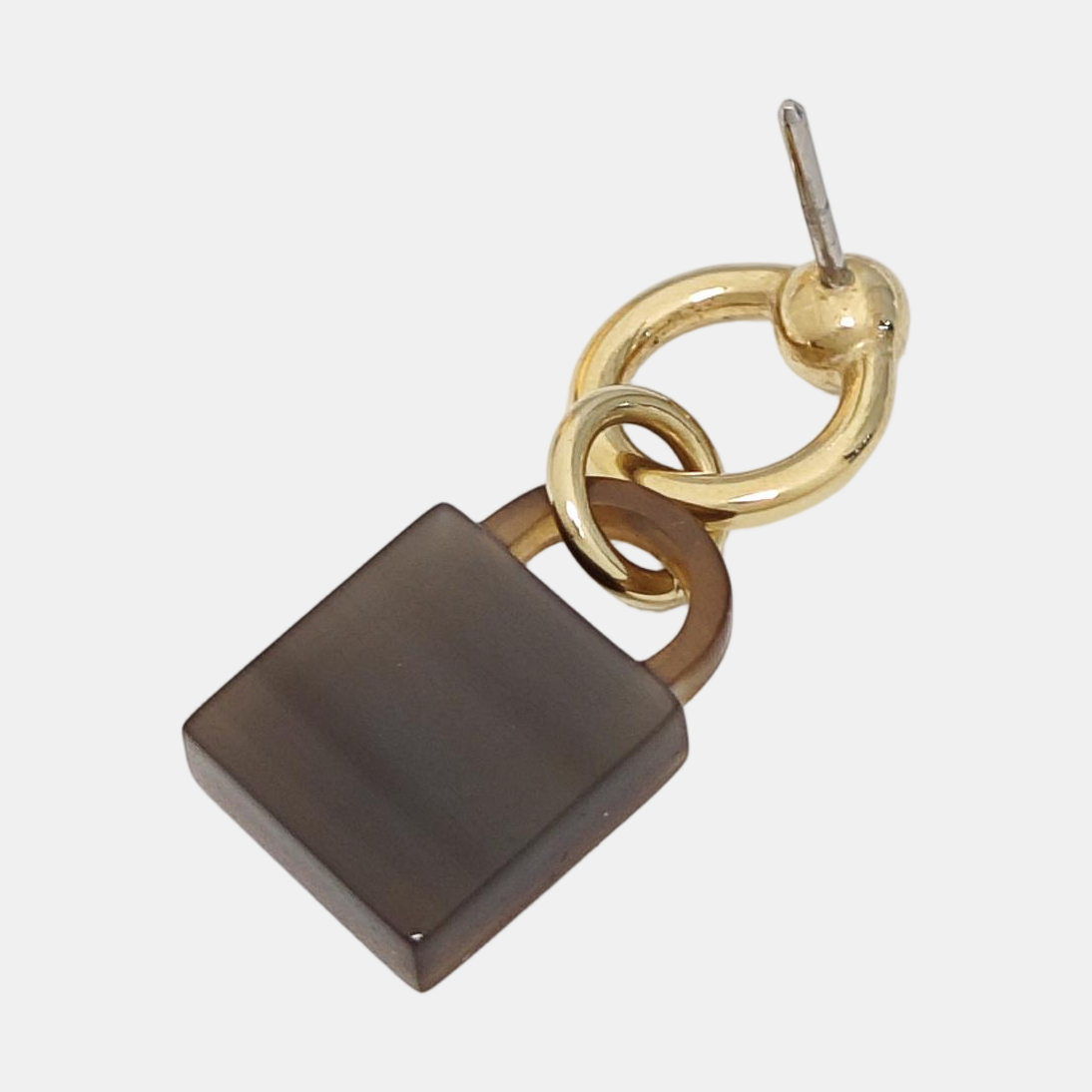 Amulette Maroquinier Metal Gold Earrings
