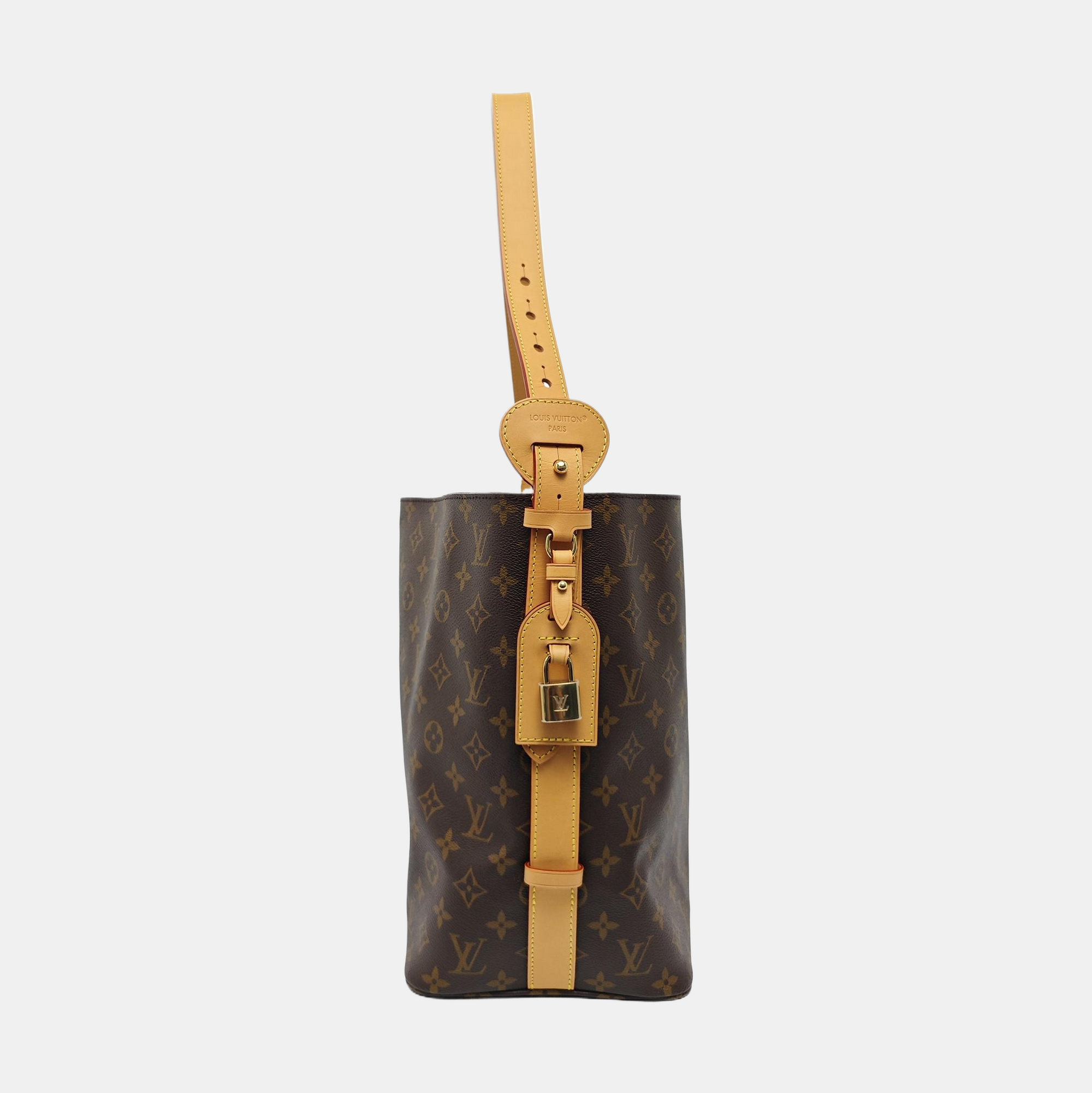 ALL IN GM Monogram Coated Canvas Brown