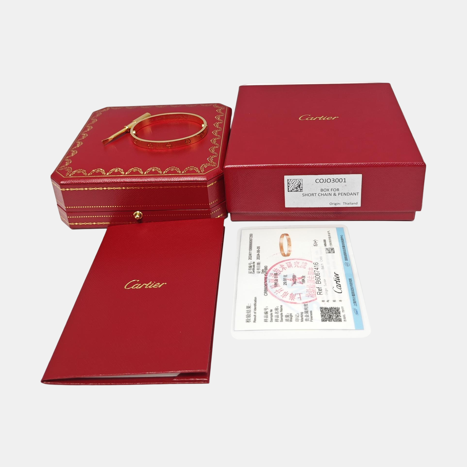 LOVE 18k Rose Gold Bangle