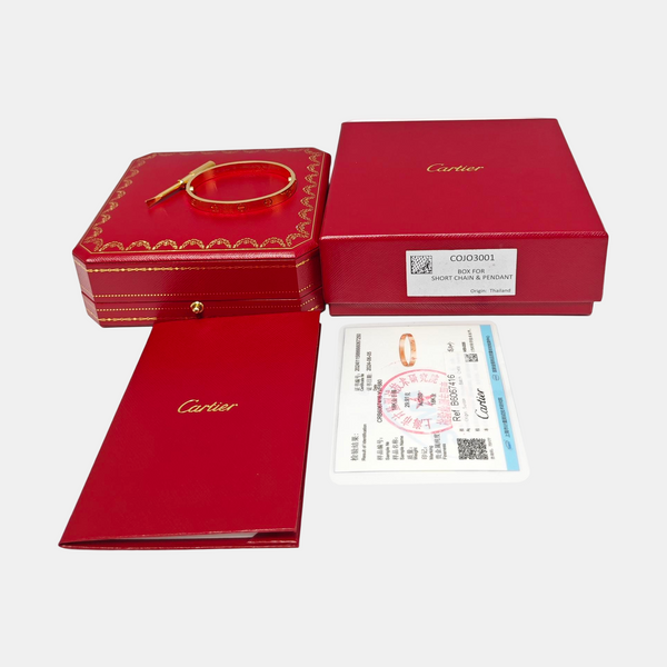 LOVE 18k Rose Gold Bangle