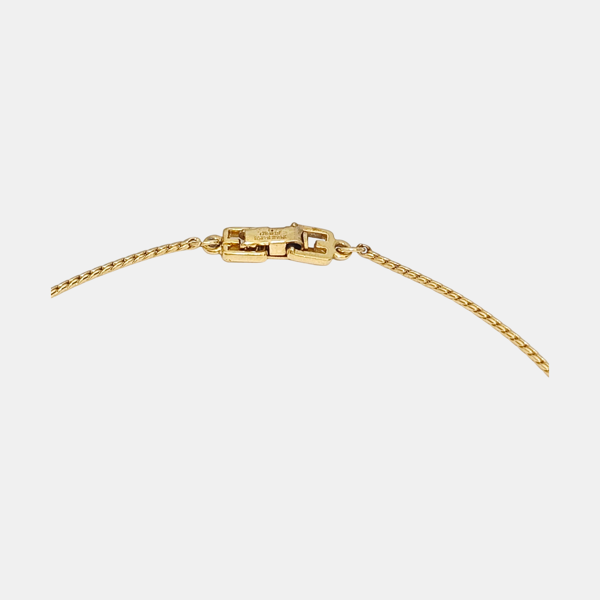4G Logo Metal Gold Necklace