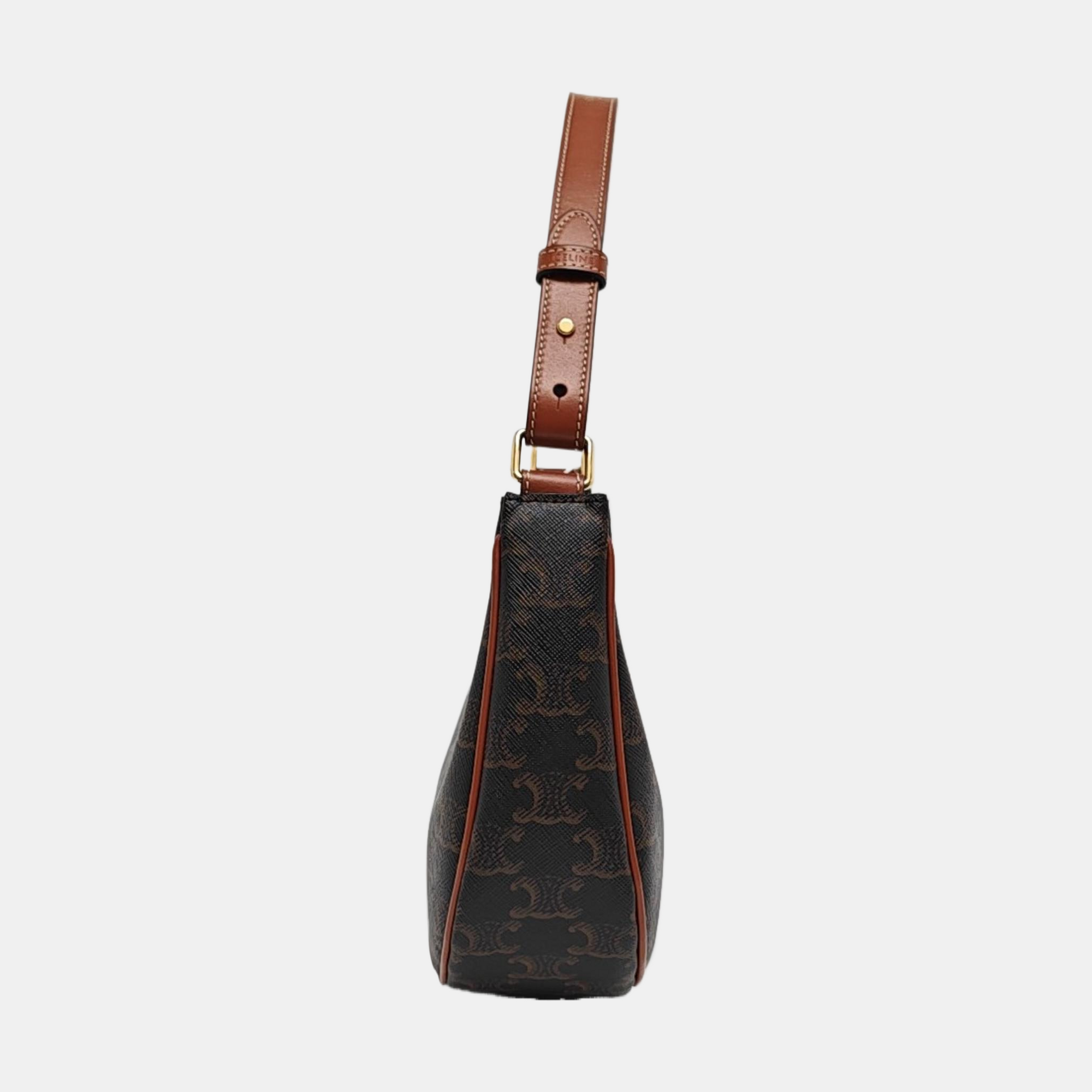 Authenticated pre-owned  AVA Coated Canvas Brown - Top Handle Bag at Looply