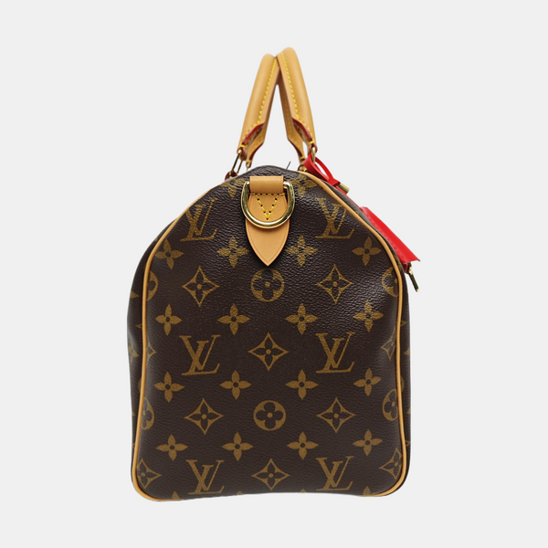 SPEEDY SOFT 30 Monogram Coated Canvas Brown