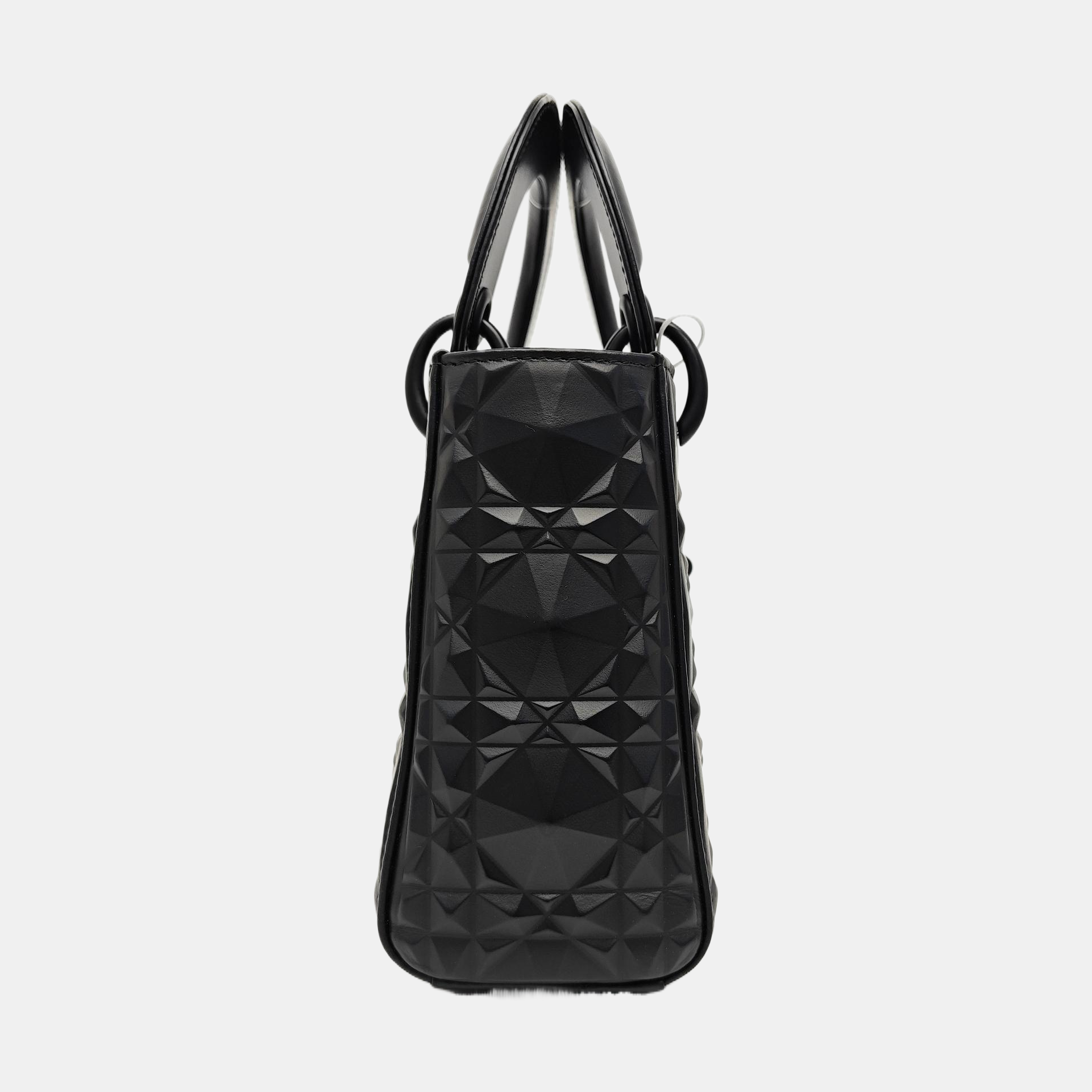 Lady Dior Mini Cannage Calfskin Black