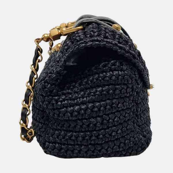 Special Material Shoulder Bag Black