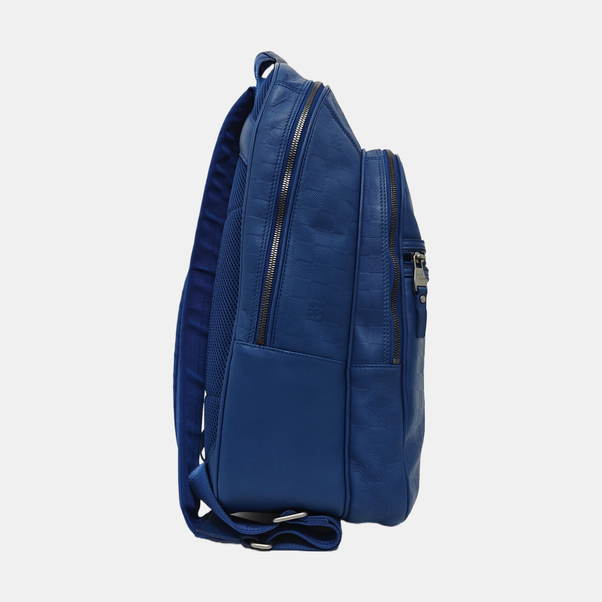 MICHAEL Damier Calfskin Blue