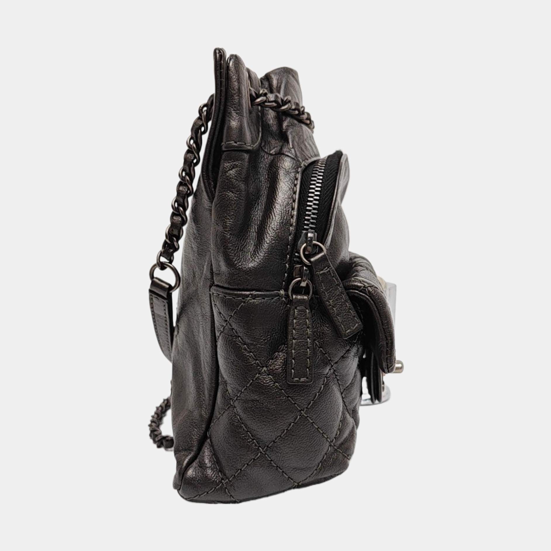 Quilted Calfskin Gray