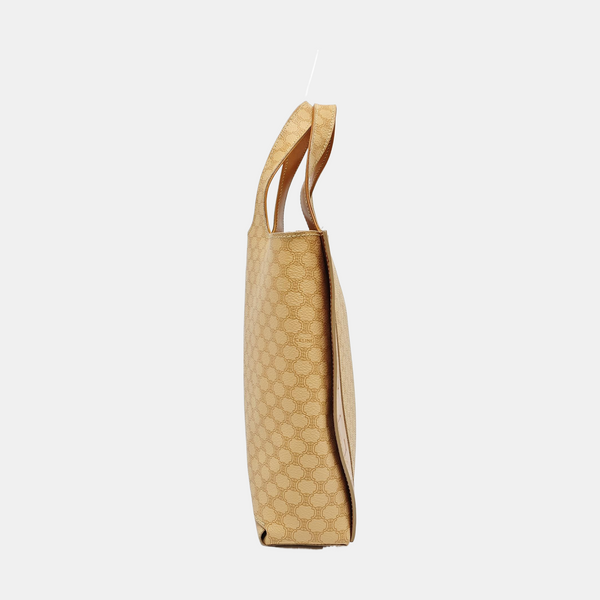 Coated Canvas Tote Bag Beige