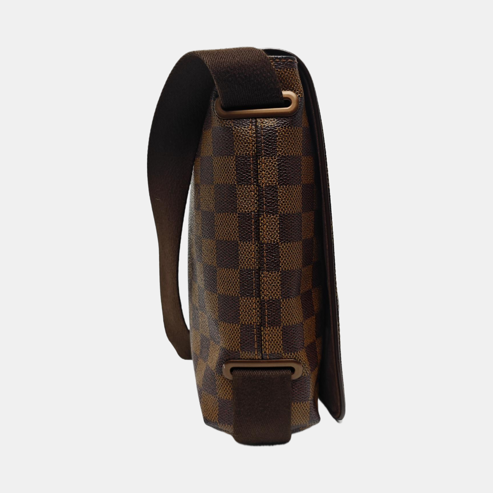 BROOKLYN PM Damier Ebene Coated Canvas Brown