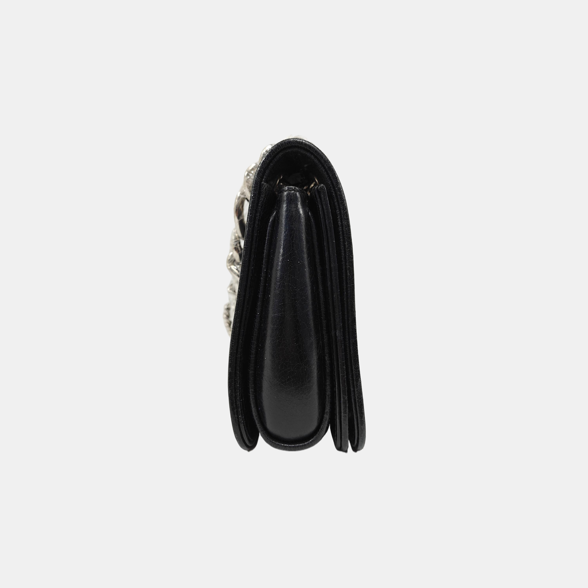 Calfskin Shoulder Bag Black