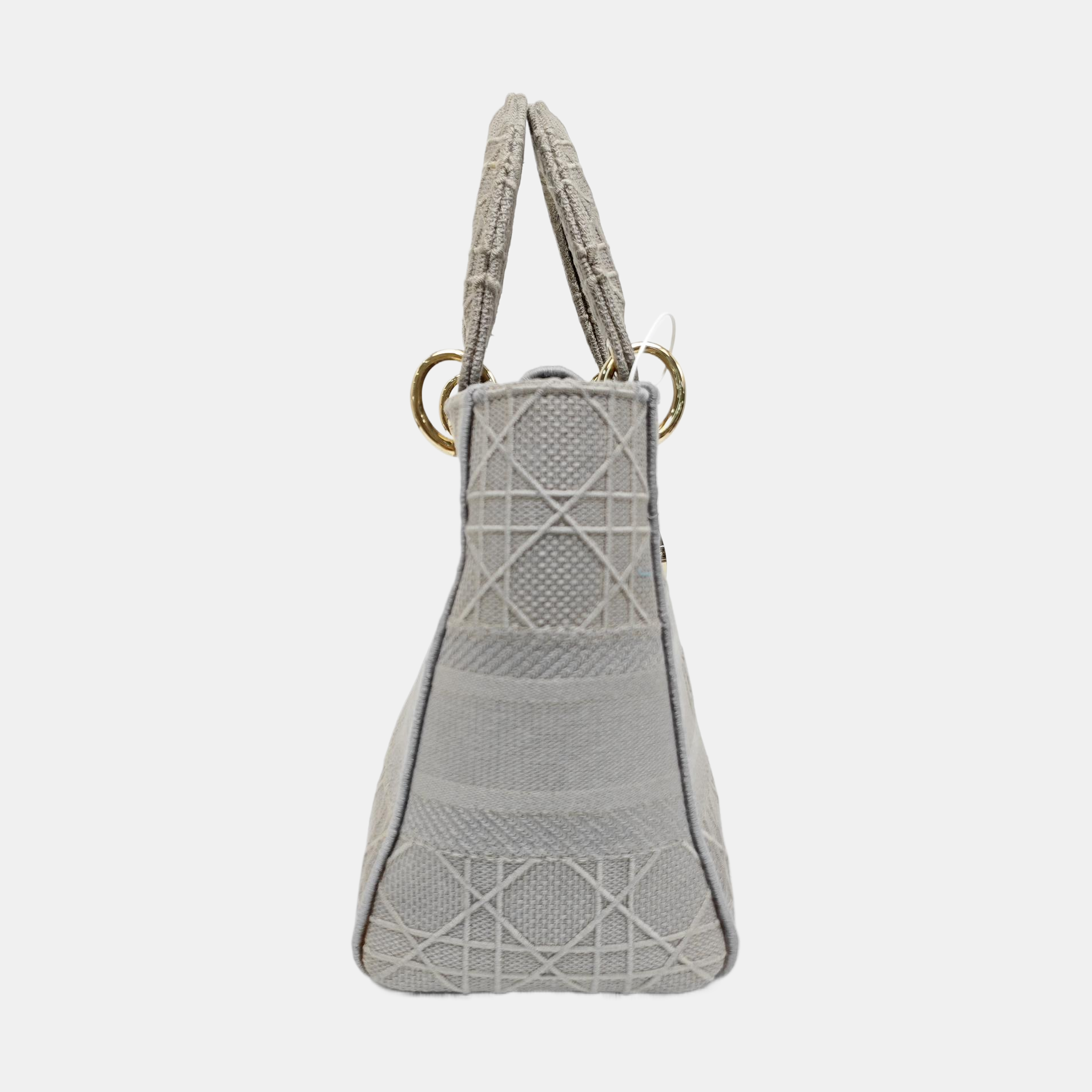 Lady D-Lite Cannage Canvas Gray