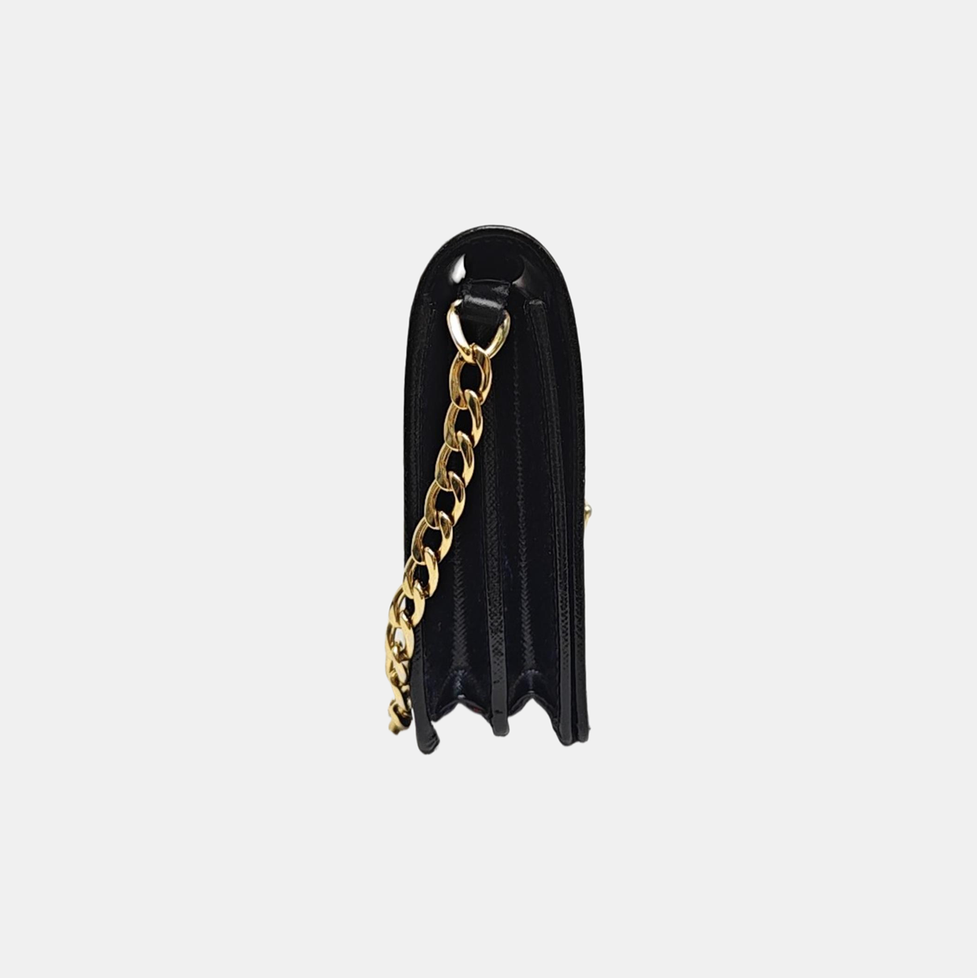 Saffiano Calfskin Shoulder Bag Black