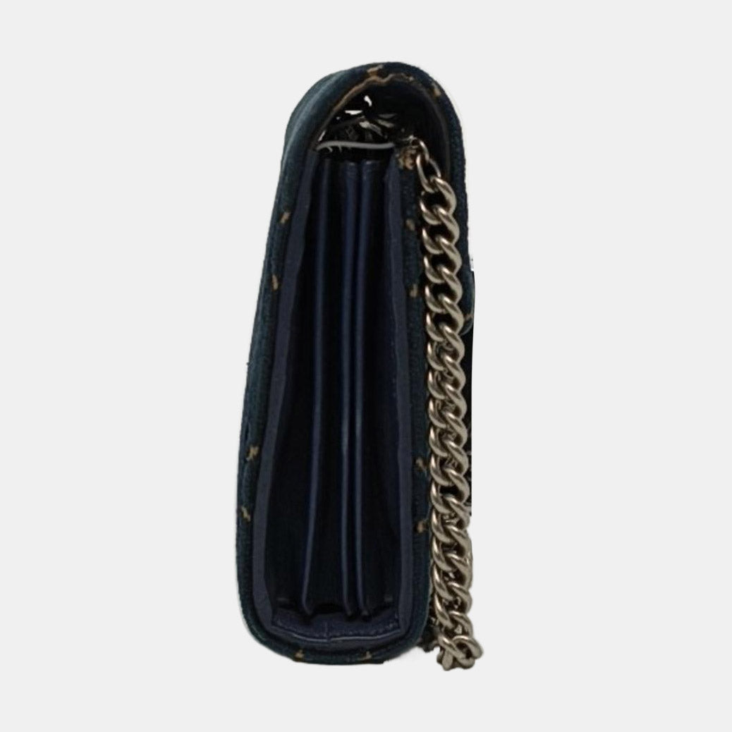 Authenticated pre-owned  Dionysus Mini Monogram Velvet Blue - Shoulder Bag at Looply
