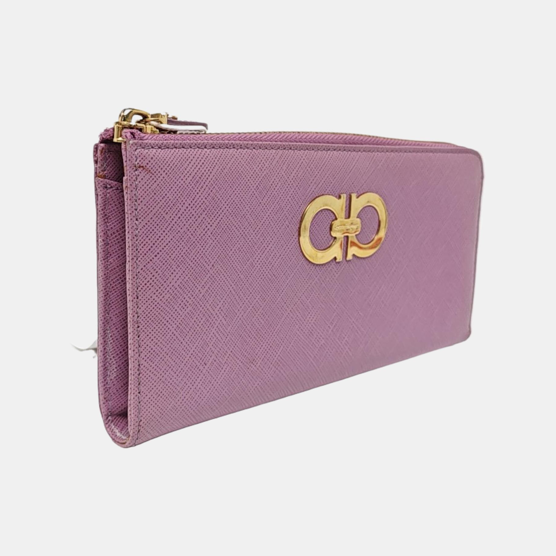 Authenticated pre-owned  Gancini Calfskin Purple Wallet - Wallet at Looply