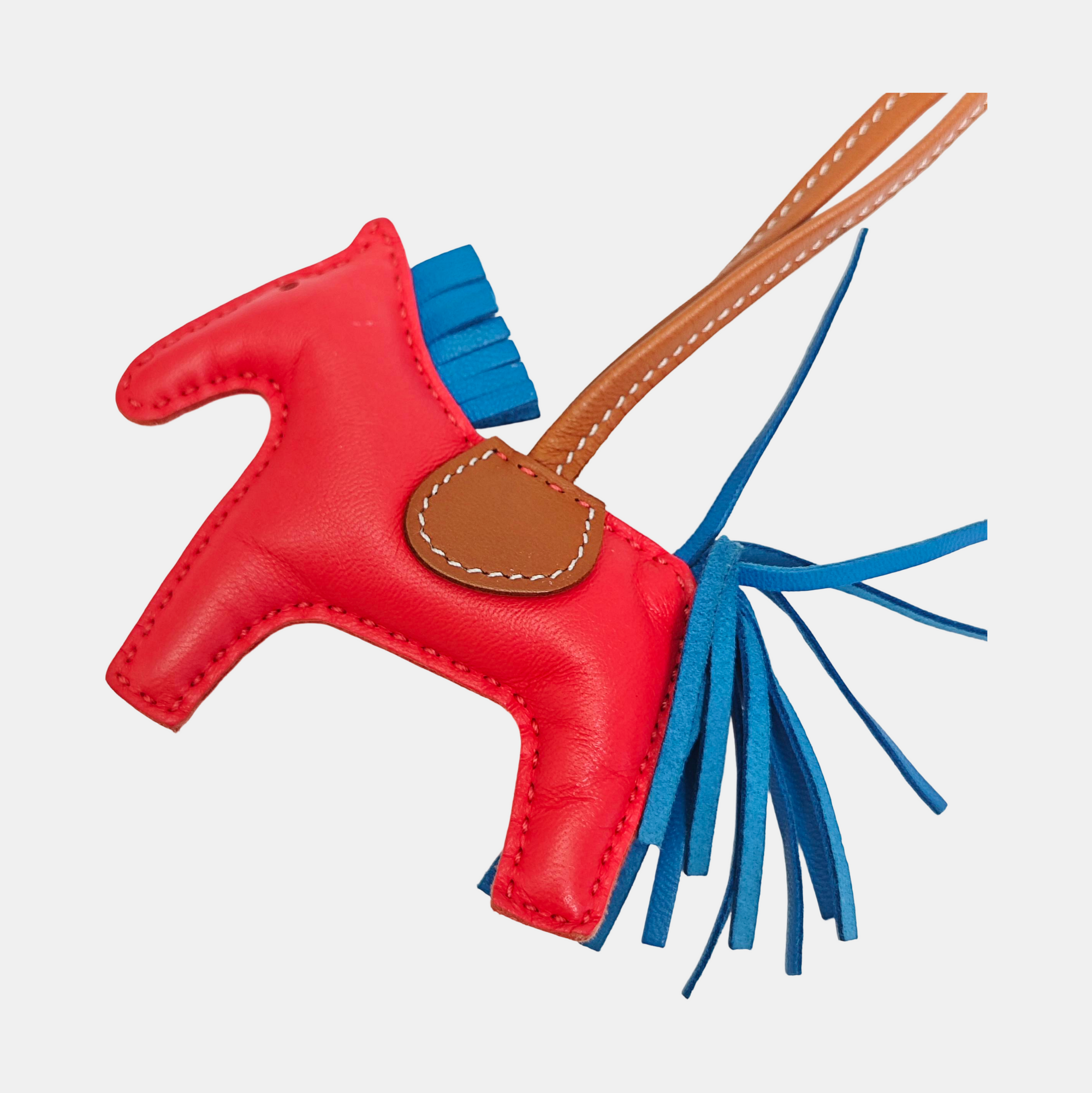 Leather Bag Charm Multicolor