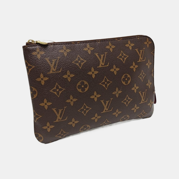 Etui Voyage PM Monogram Coated Canvas Brown