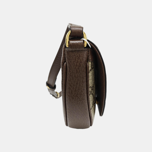 Ophidia Mini Monogram Coated Canvas Beige
