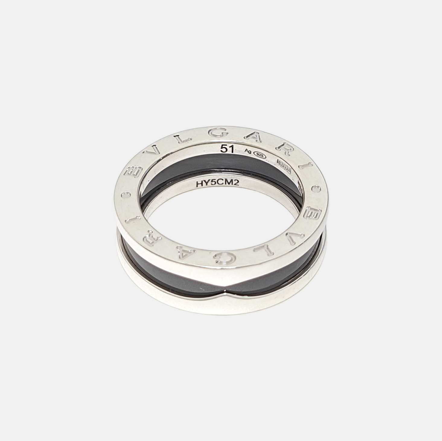 B.ZERO1 925 Sterling Silver Ring EU 51