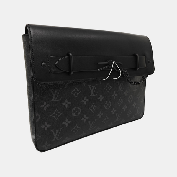 STEAMER Monogram Coated Canvas Black