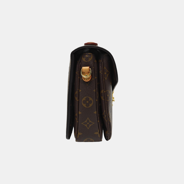 MÉTIS MM Monogram Coated Canvas Brown