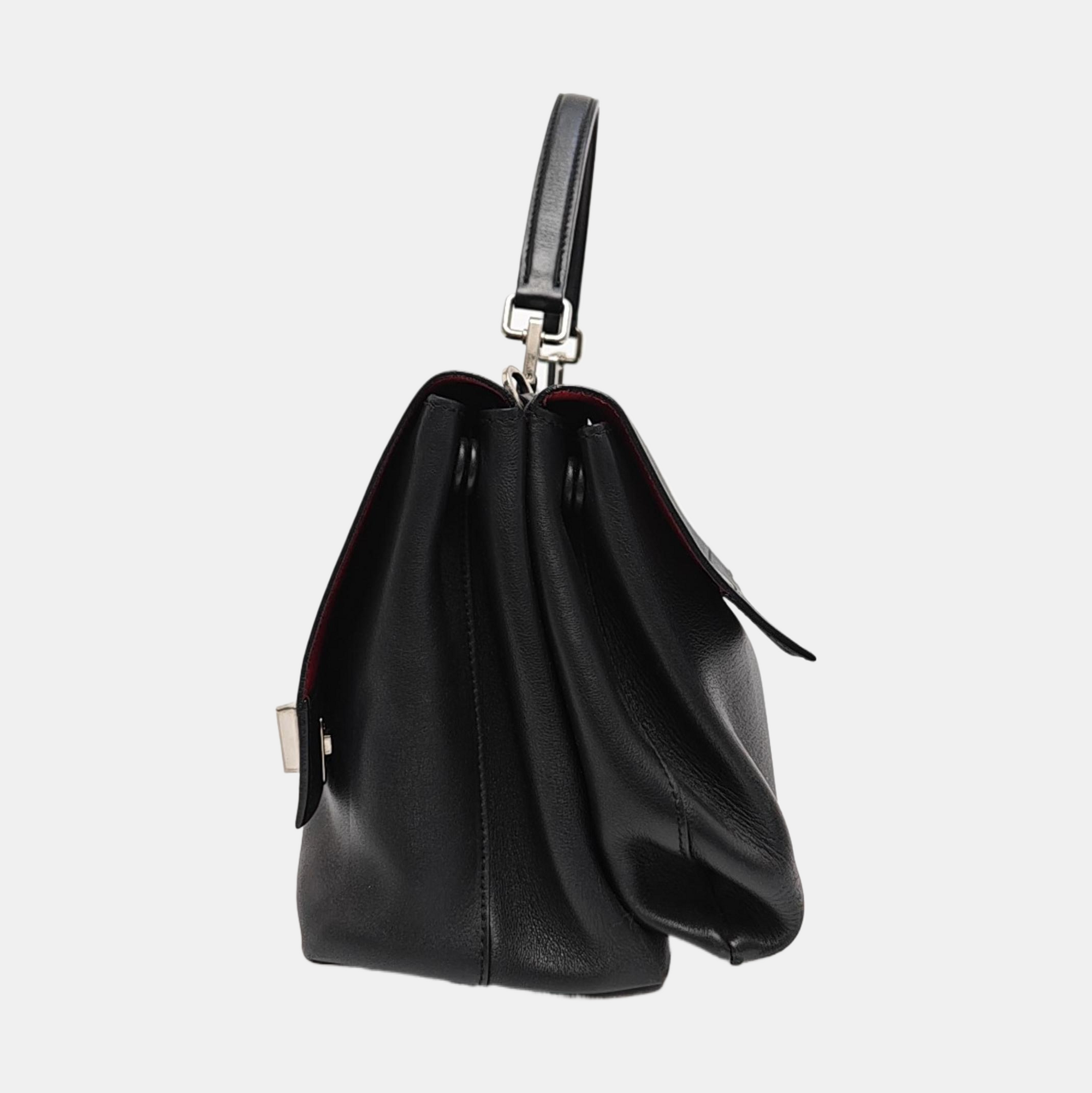 Calfskin Shoulder Bag Black