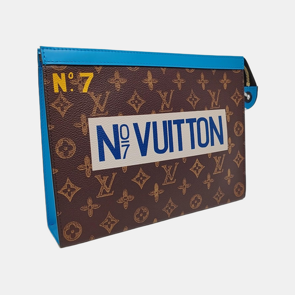 Pochette Voyag MM Monogram Coated Canvas Brown