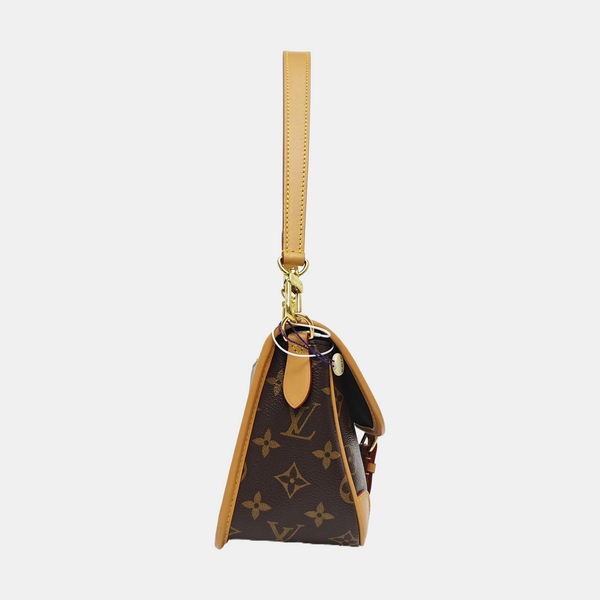 DIANE Monogram Coated Canvas Brown