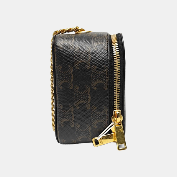 Authenticated pre-owned  TRIOMPHE Quilted Coated Canvas Black - Shoulder Bag at Looply