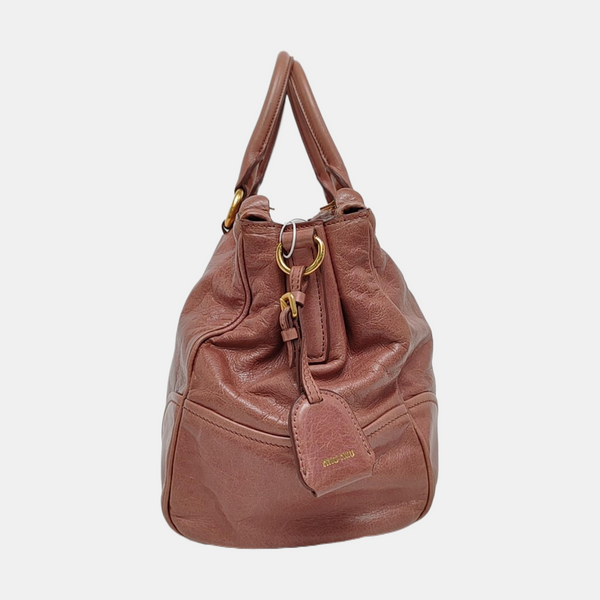 Calfskin Tote Bag Pink