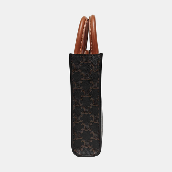 CABAS CELINE Mini Coated Canvas Brown