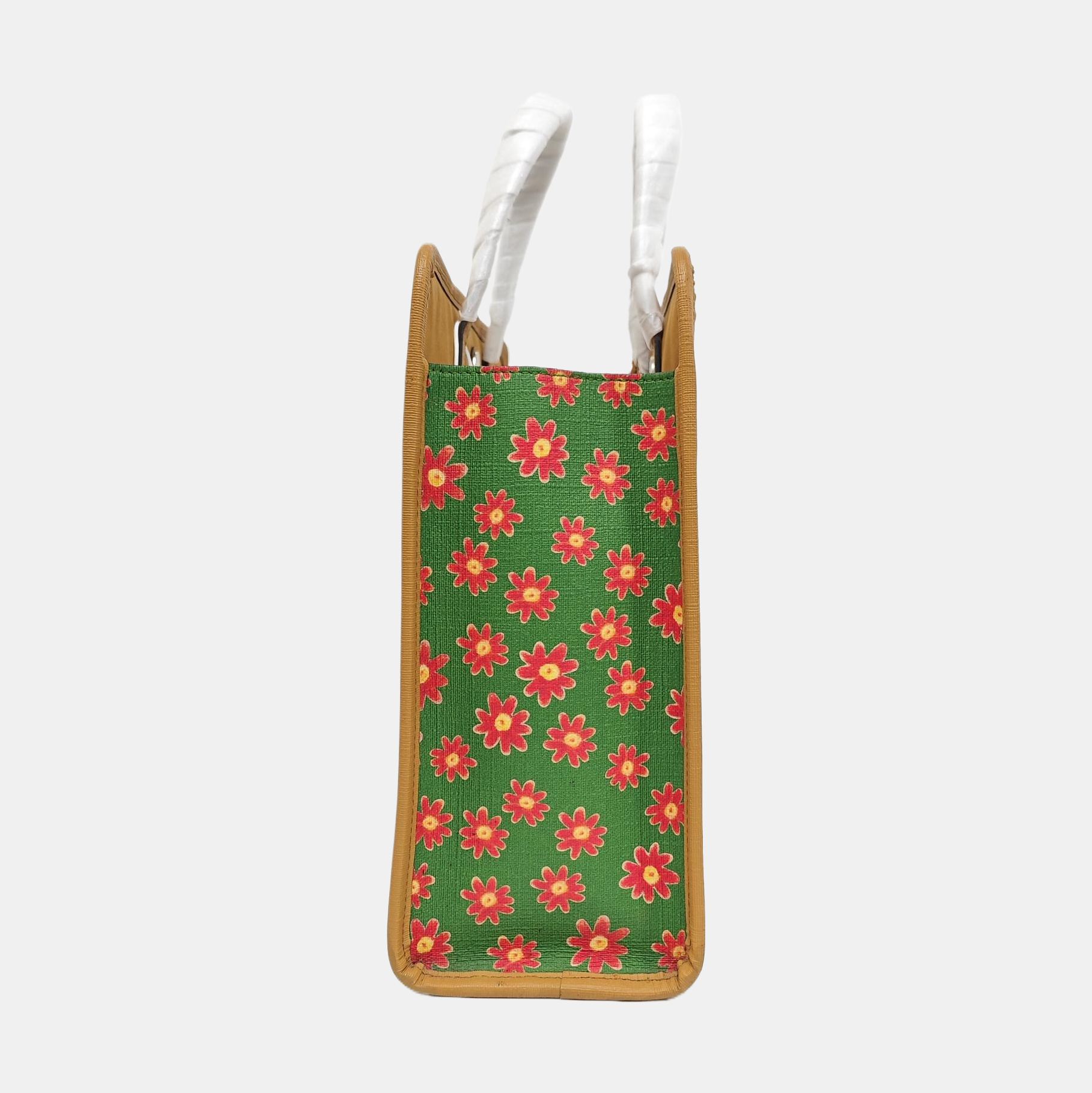 Coated Canvas Top Handle Bag Multicolor