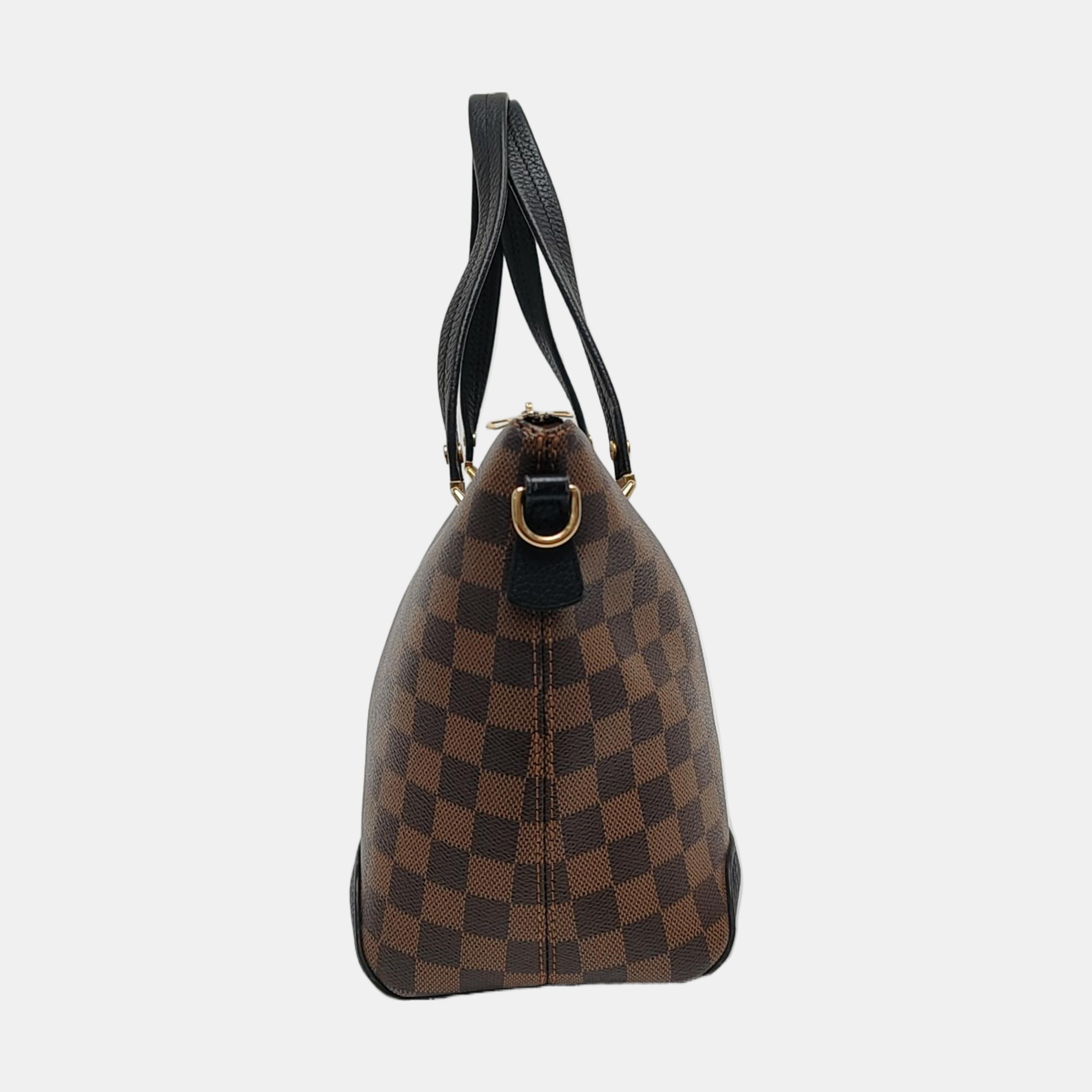 HYDE PARK Damier Ebene Coated Canvas Brown