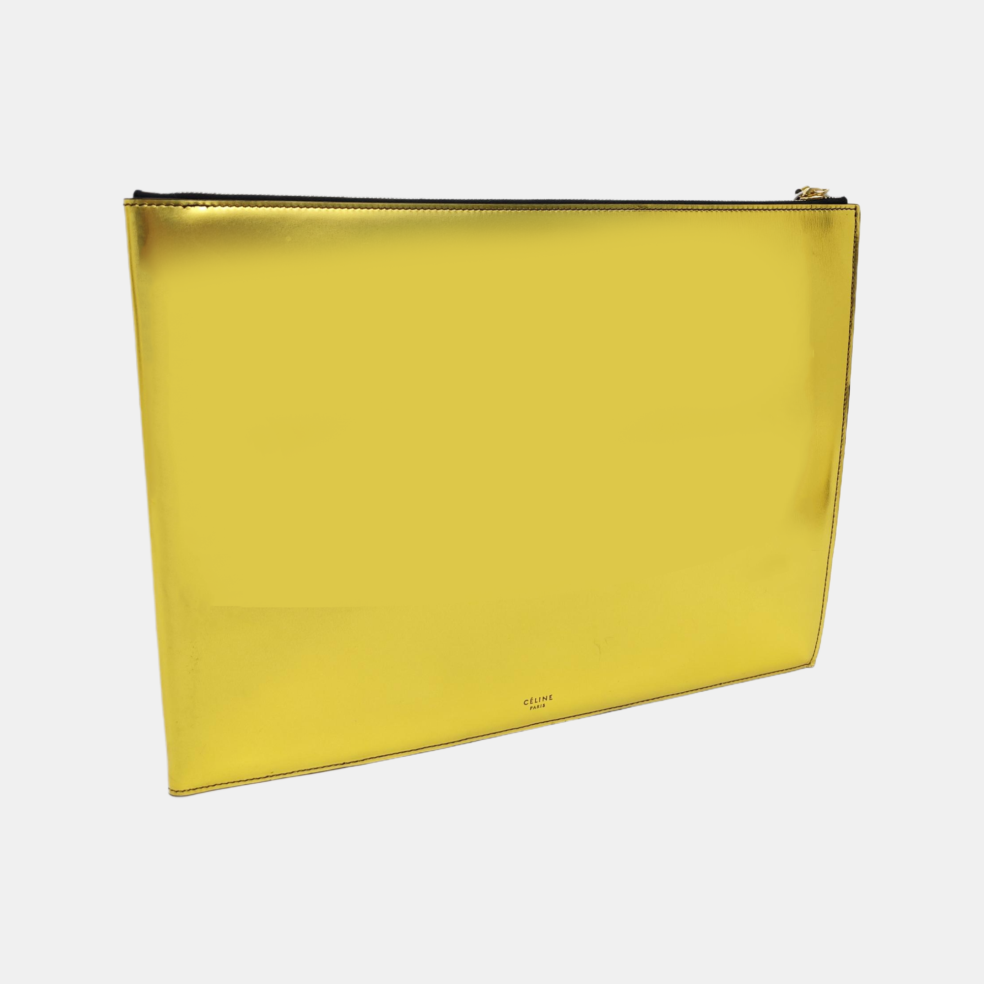 Calfskin Clutch Gold